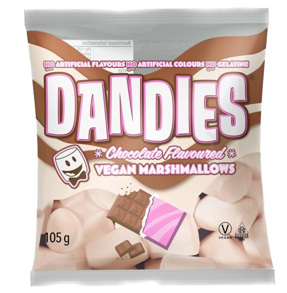 Dandies Chocolate Flavour Vegan Marshmallows 105g